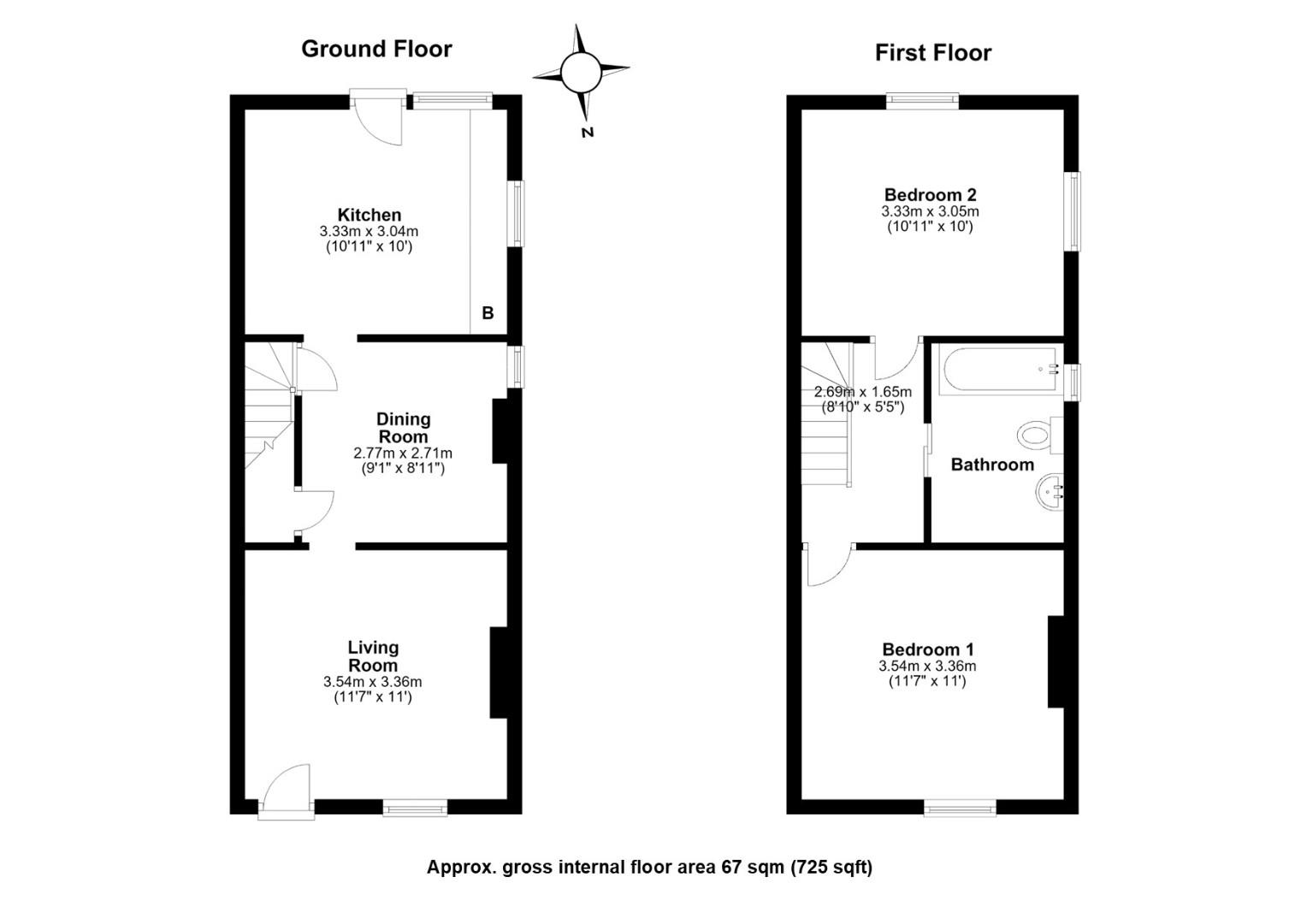 41, Orchard Street, Cambridge floorplan