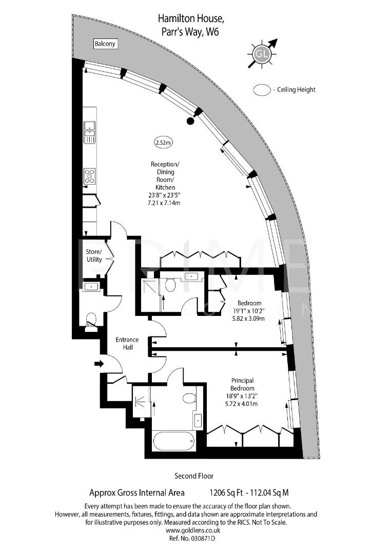 8, Hamilton House, Fulham Reach floorplan