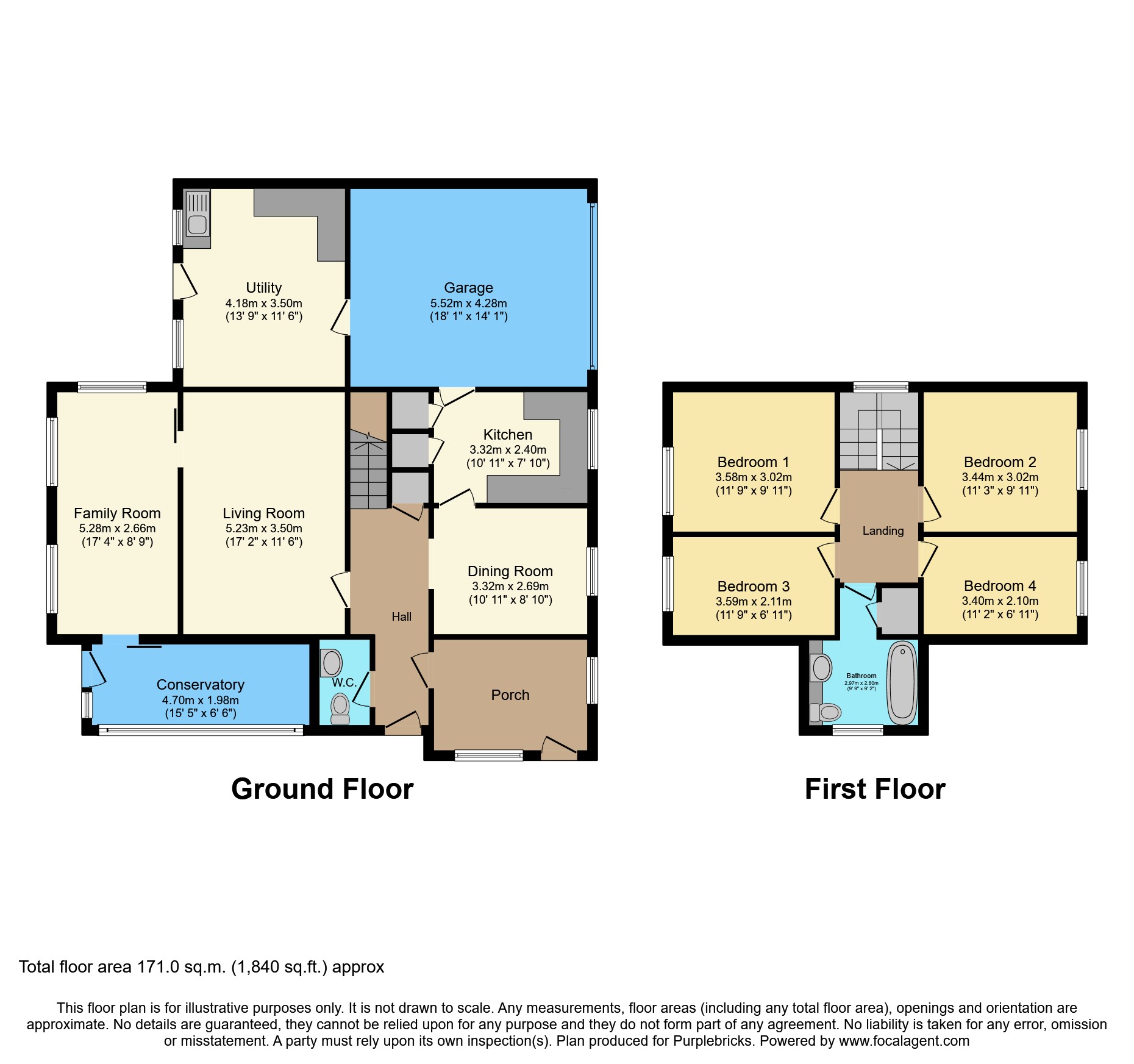 1, The Elms, Morpeth floorplan
