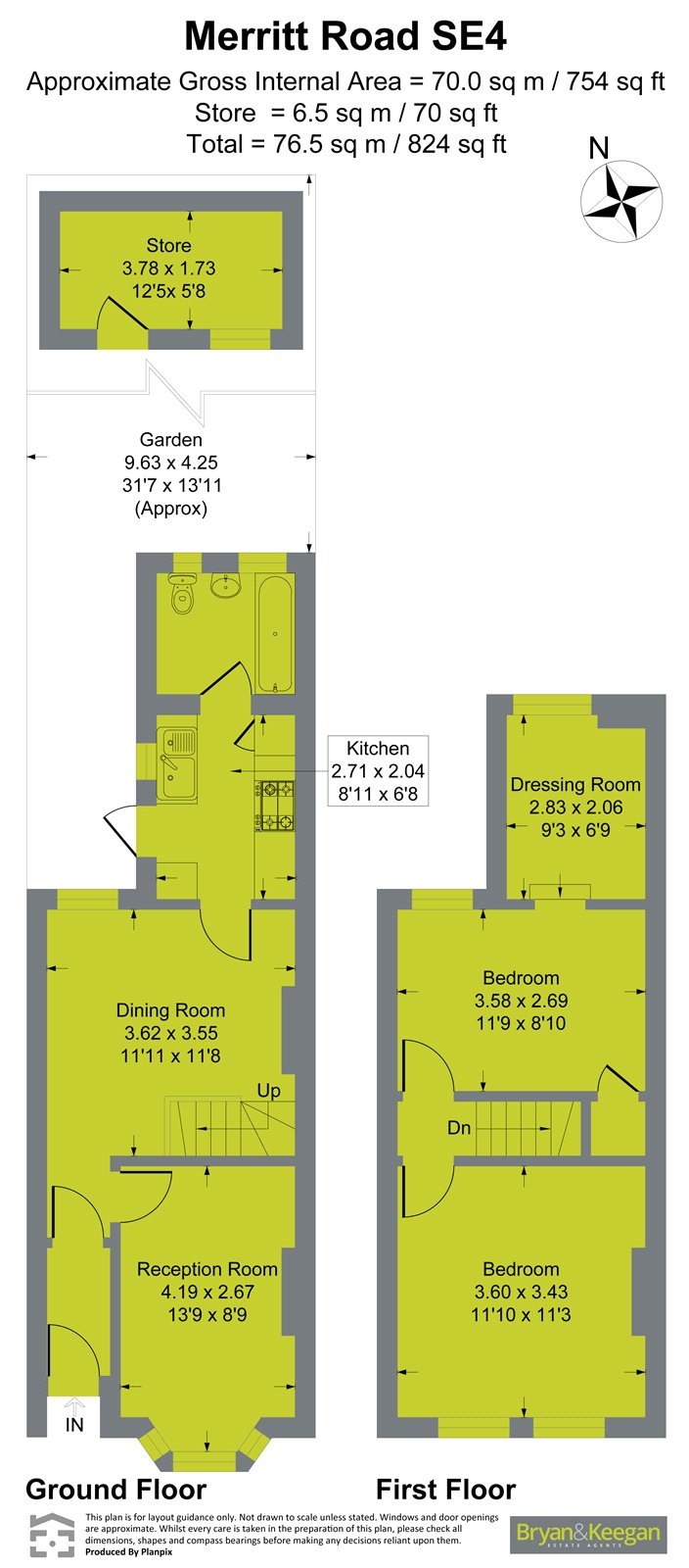 Merritt Road, London floorplan