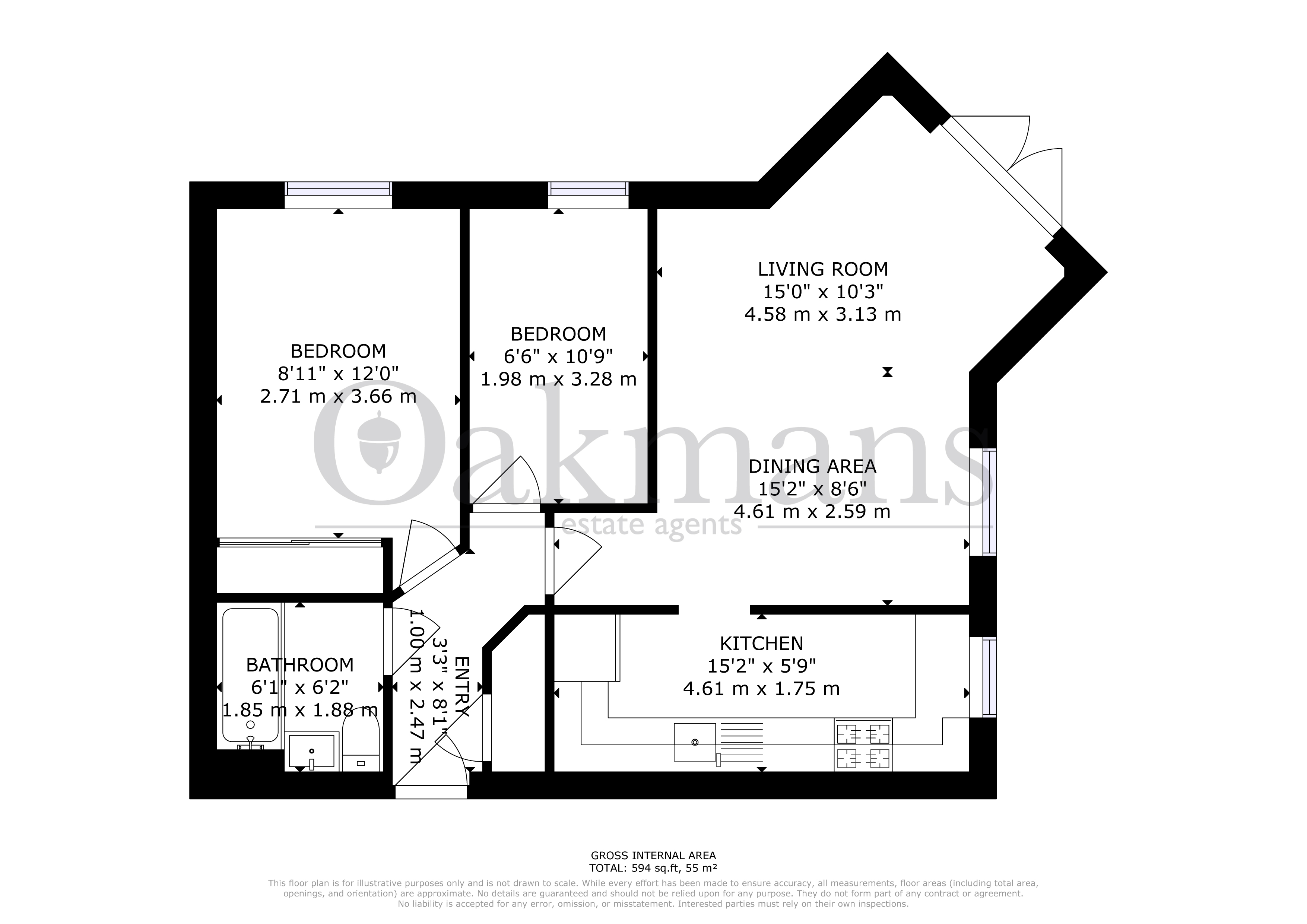 Apartment 6, 3, School Drive, West Midlands floorplan