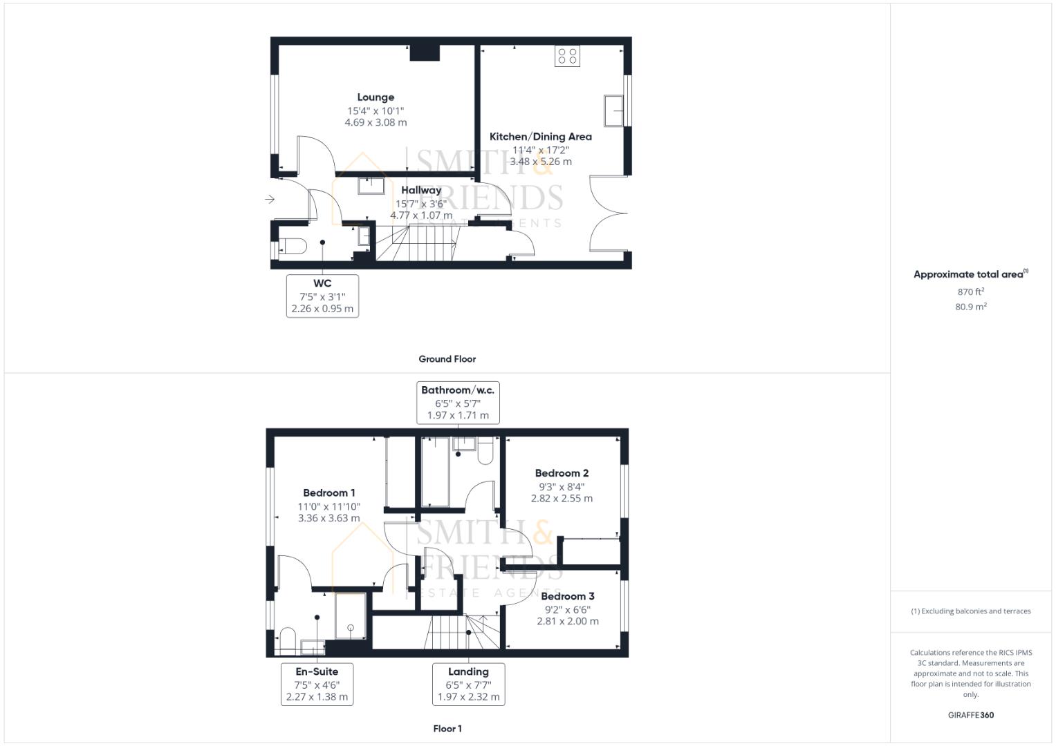 93, Redpath Gardens, Middlesbrough floorplan