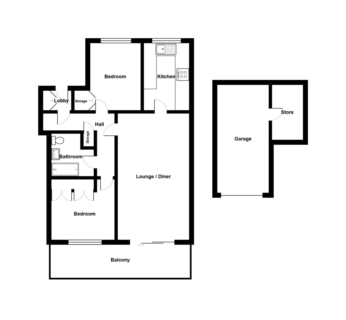 7 Marina View, 29, Park Road, Swanage floorplan