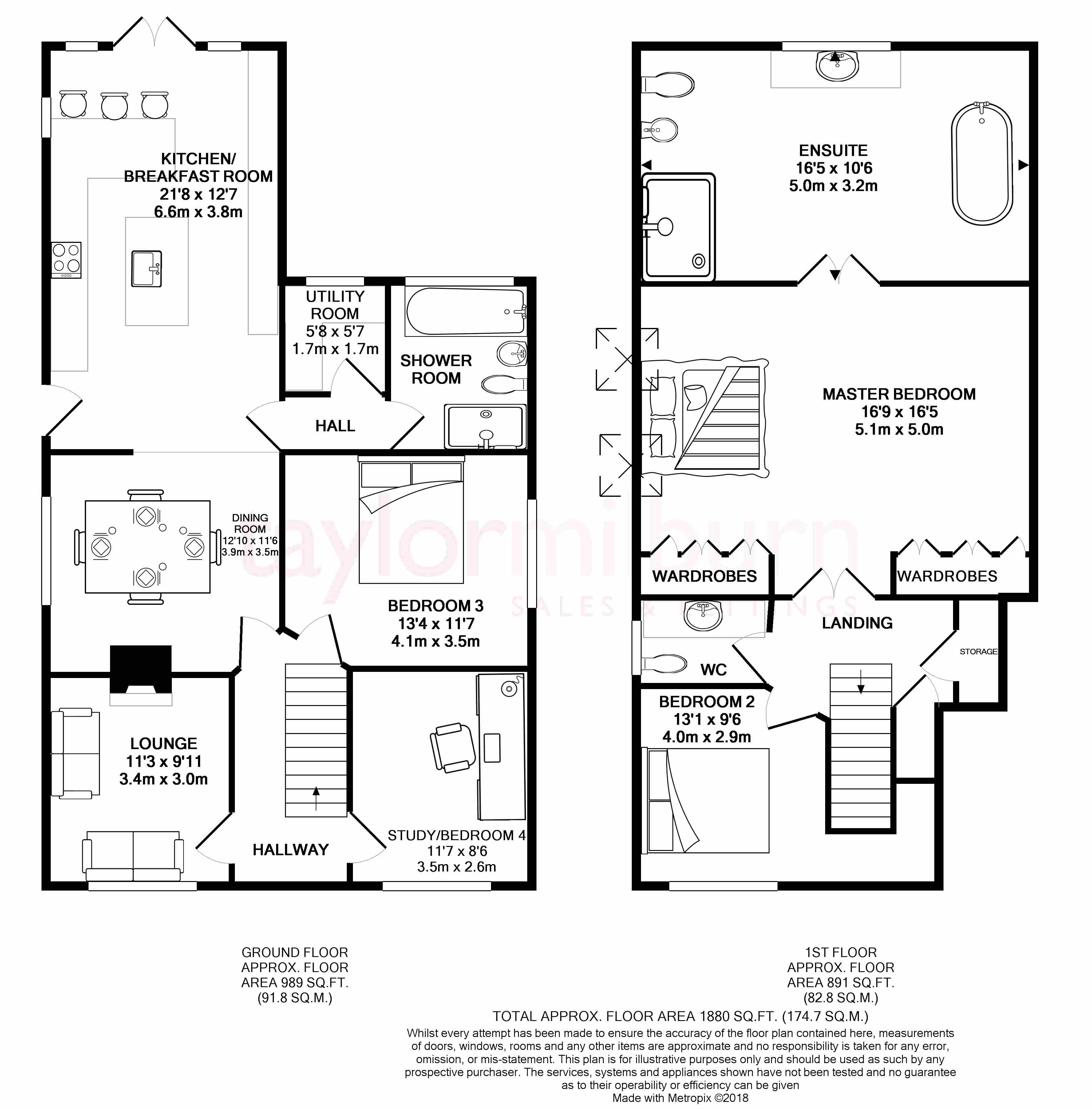 4 Bedrooms Detached bungalow for sale in Skitts Hill, Braintree CM7