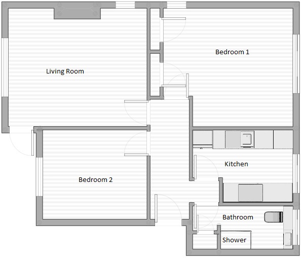 2 Bedrooms Flat to rent in Wentworth Court, Stroud Green, Newbury RG14