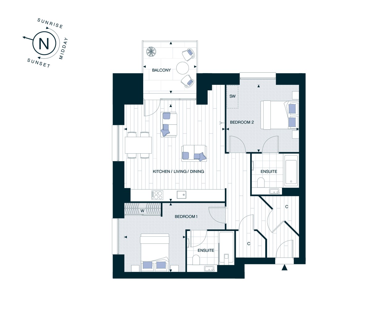 Plot 0499, Abbey Quay, Jasper Wharf, Barking floorplan