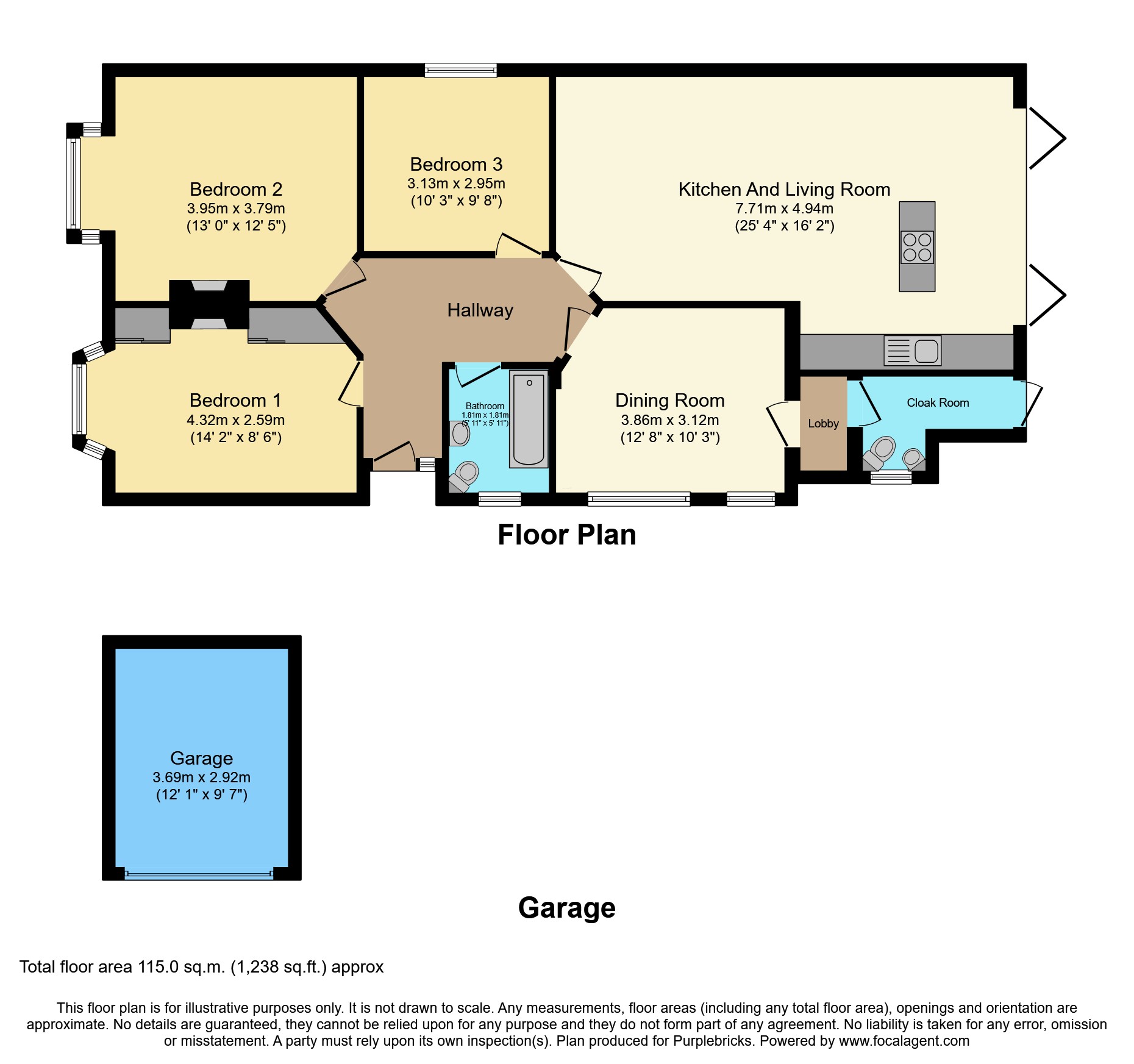 18, Homefield Road, Drayton, Portsmouth floorplan