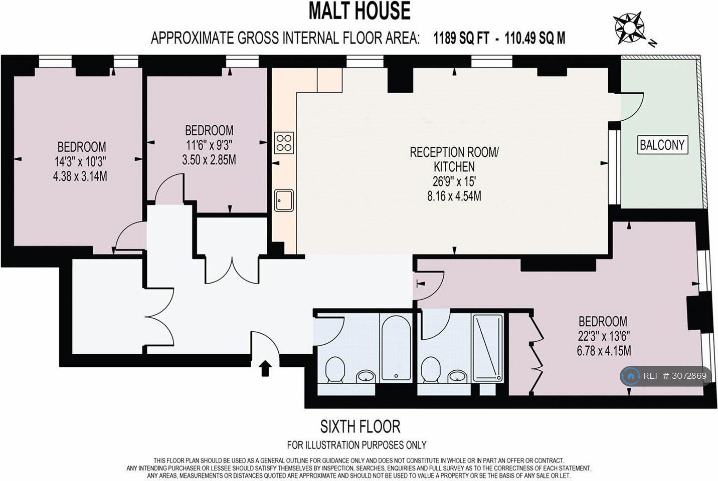 Malt House Barley Lane, London floorplan
