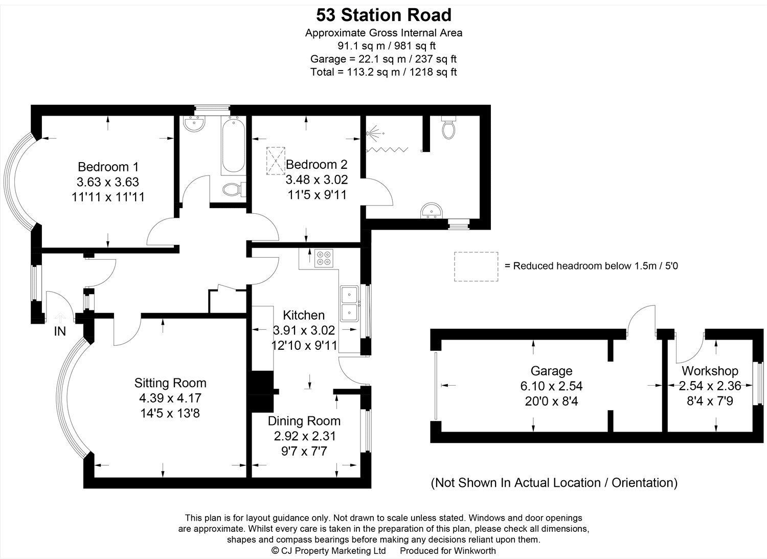 2 Bedrooms Detached bungalow for sale in Station Road, Collingham, Newark NG23