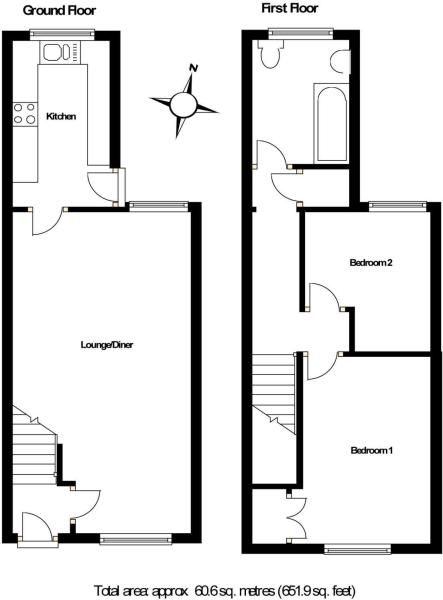 2 Bedrooms Terraced house to rent in High Street, Old Woking, Woking GU22