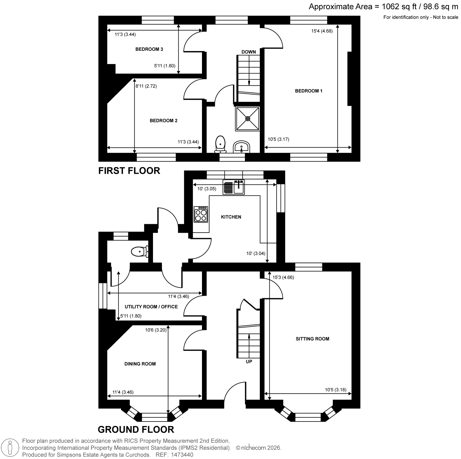 Westbourne,, Kemishford, Worplesdon floorplan
