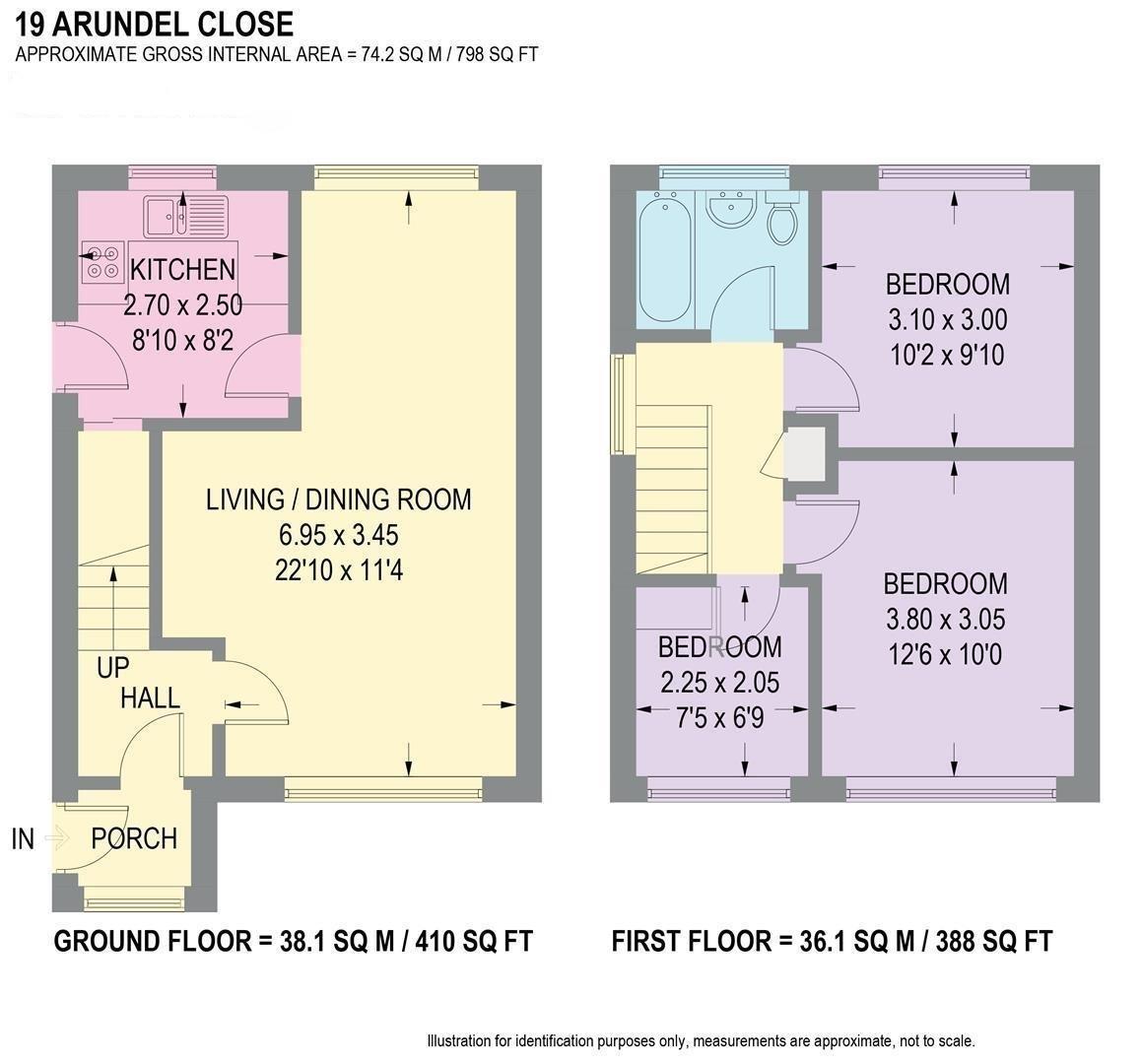 19, Arundel Close, Dronfield floorplan