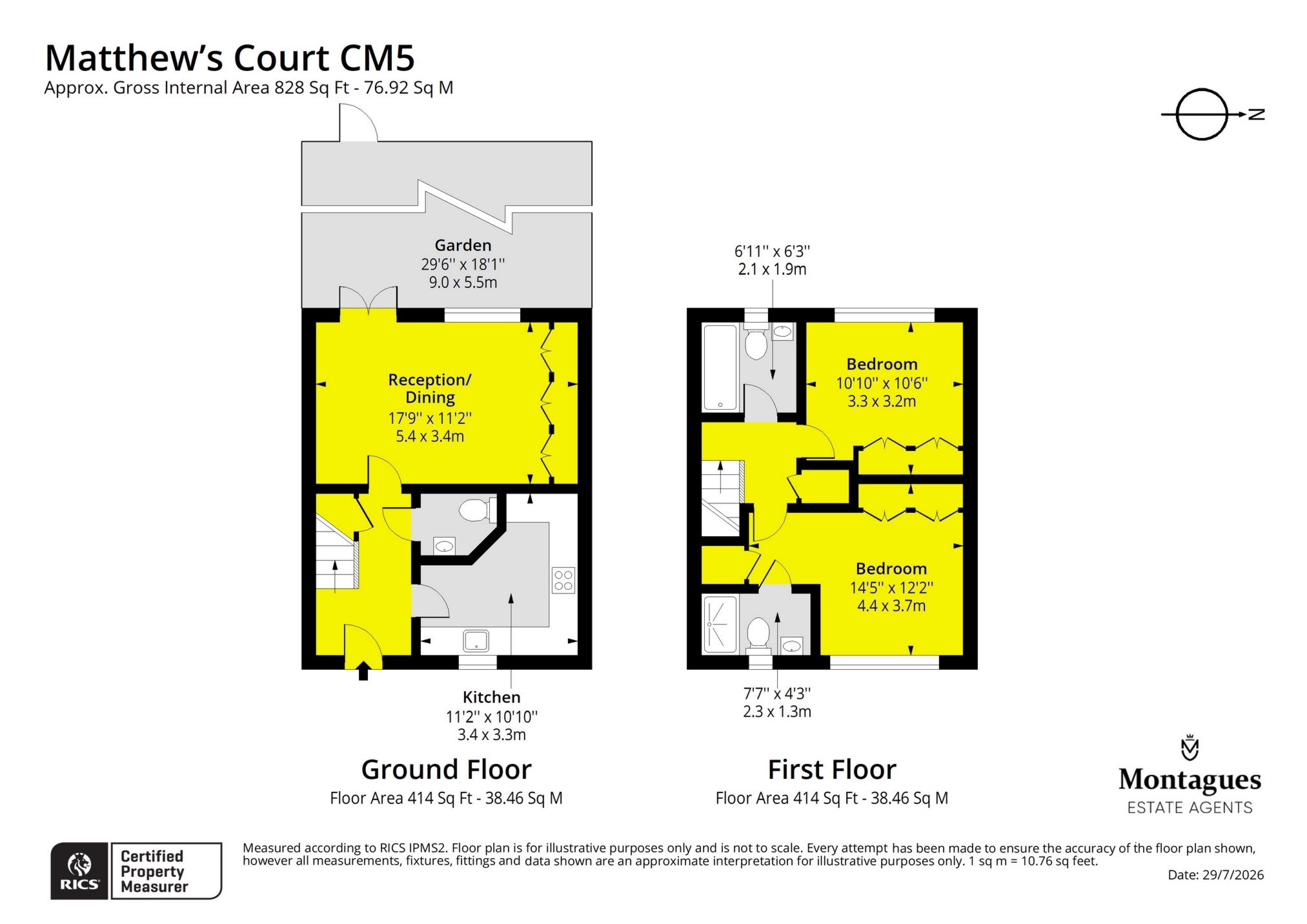 2 Matthews Court, Harlow Road, Moreton floorplan