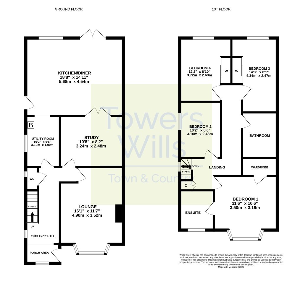 9, Glenthorne Avenue, Yeovil floorplan
