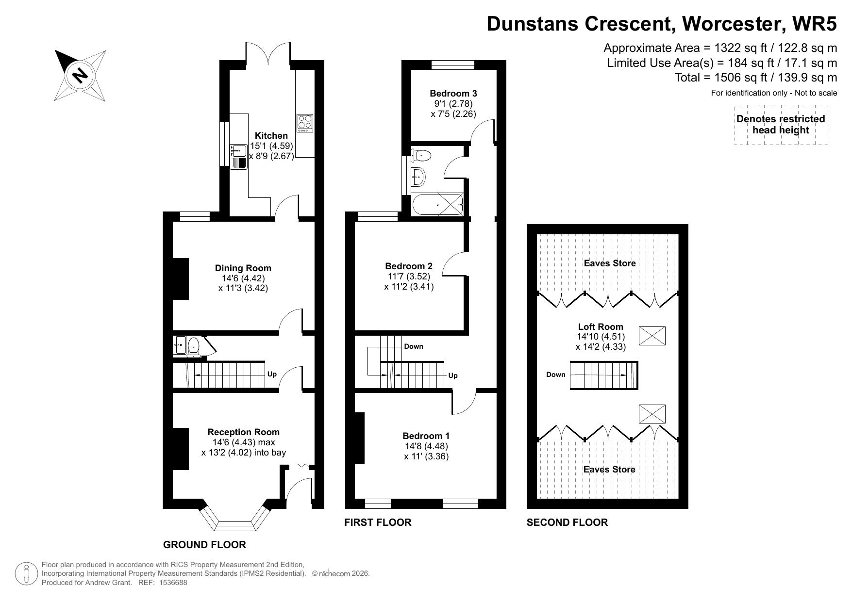 St. Dunstans Crescent, Worcestershire floorplan