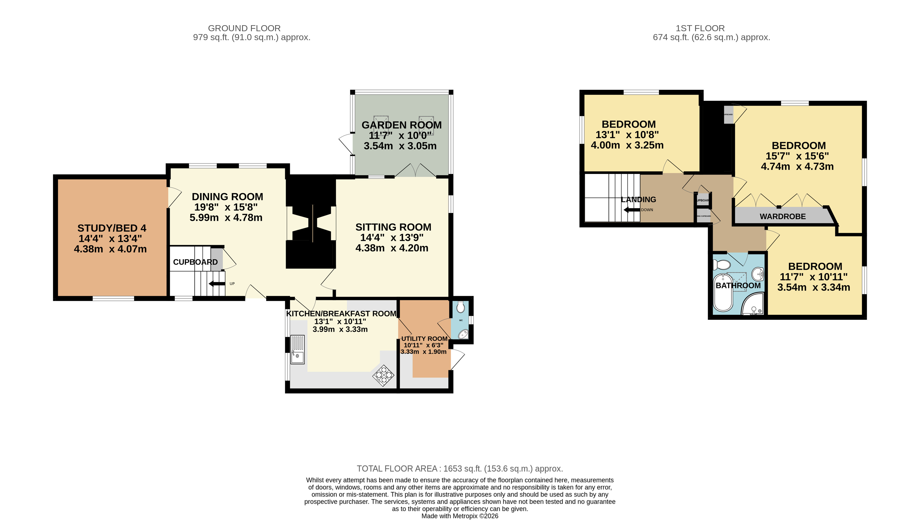 Wisteria Cottage, .8, Hill Street, Taunton floorplan