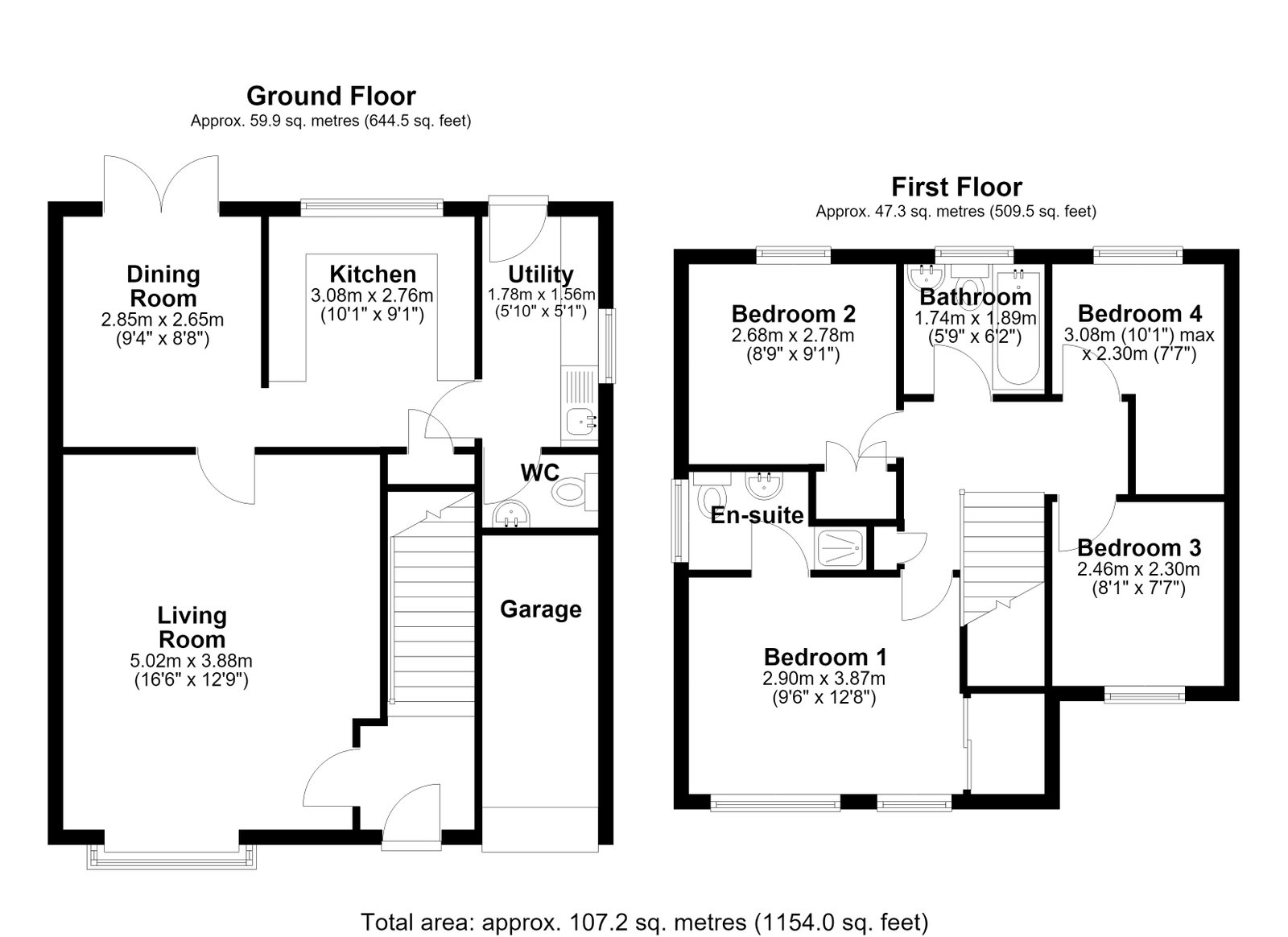 18, Spey Close, Winsford floorplan