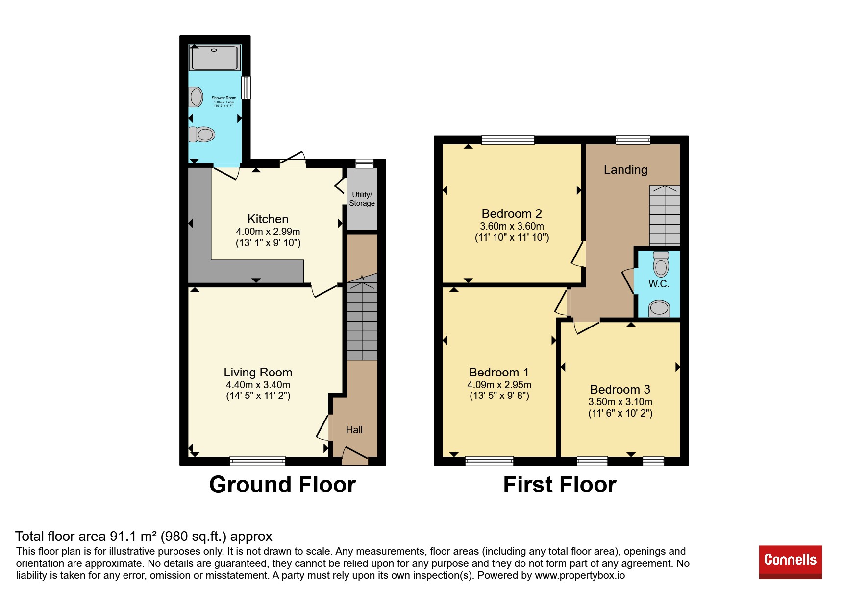 64, Handley Street, Wednesbury floorplan