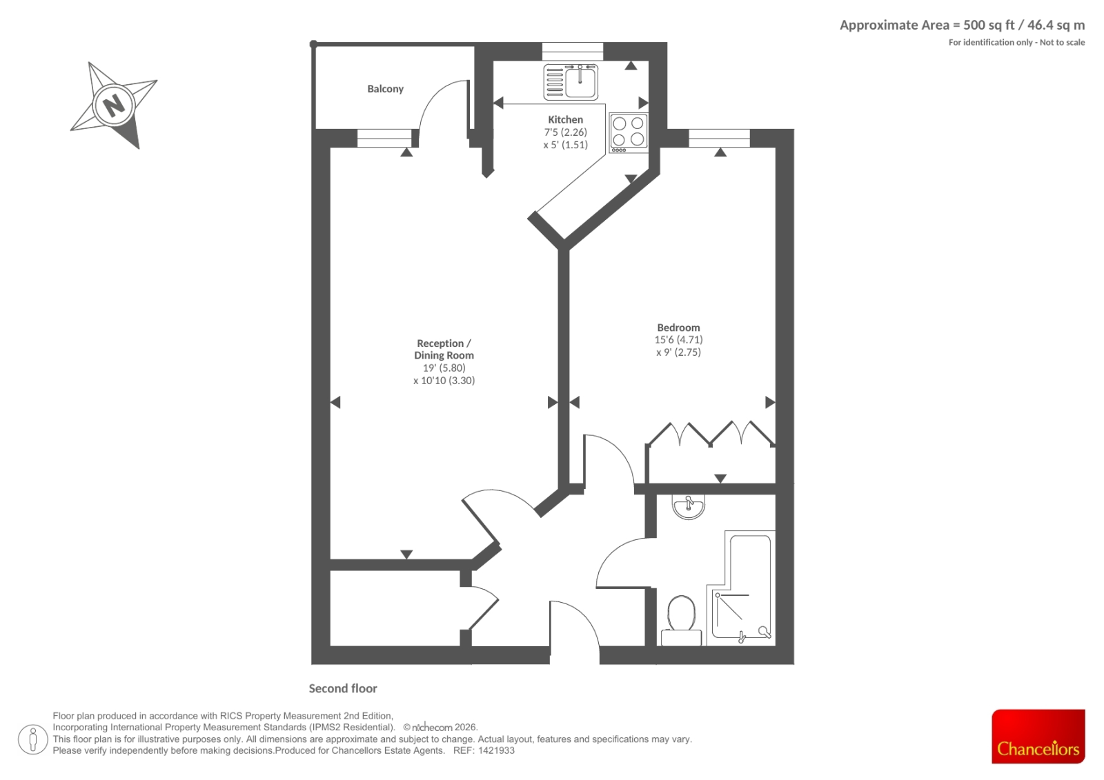 Flat 39 Benedict Court,, Western Avenue, Newbury floorplan