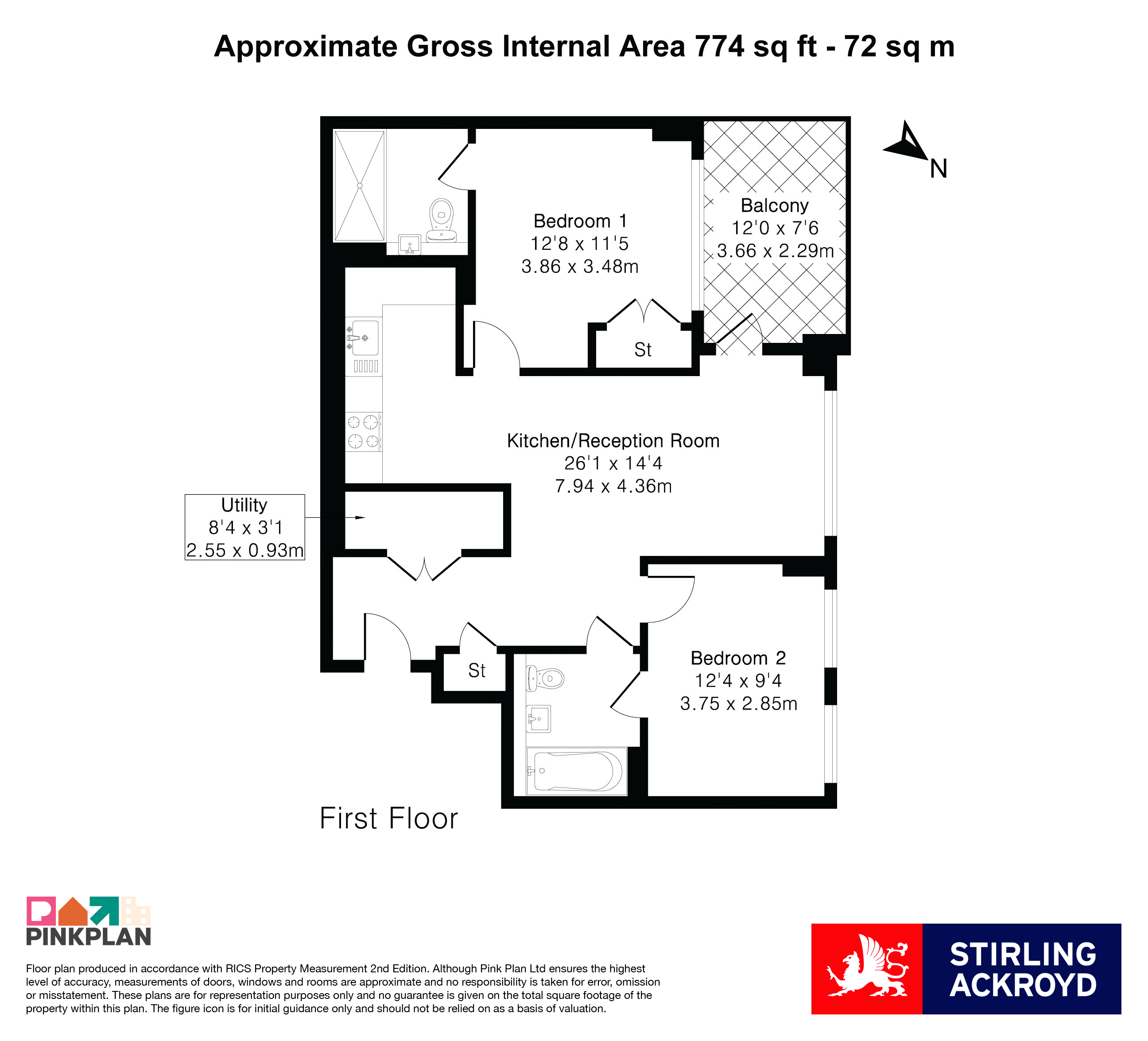 Flat 157, 7, Gasholder Place, London floorplan