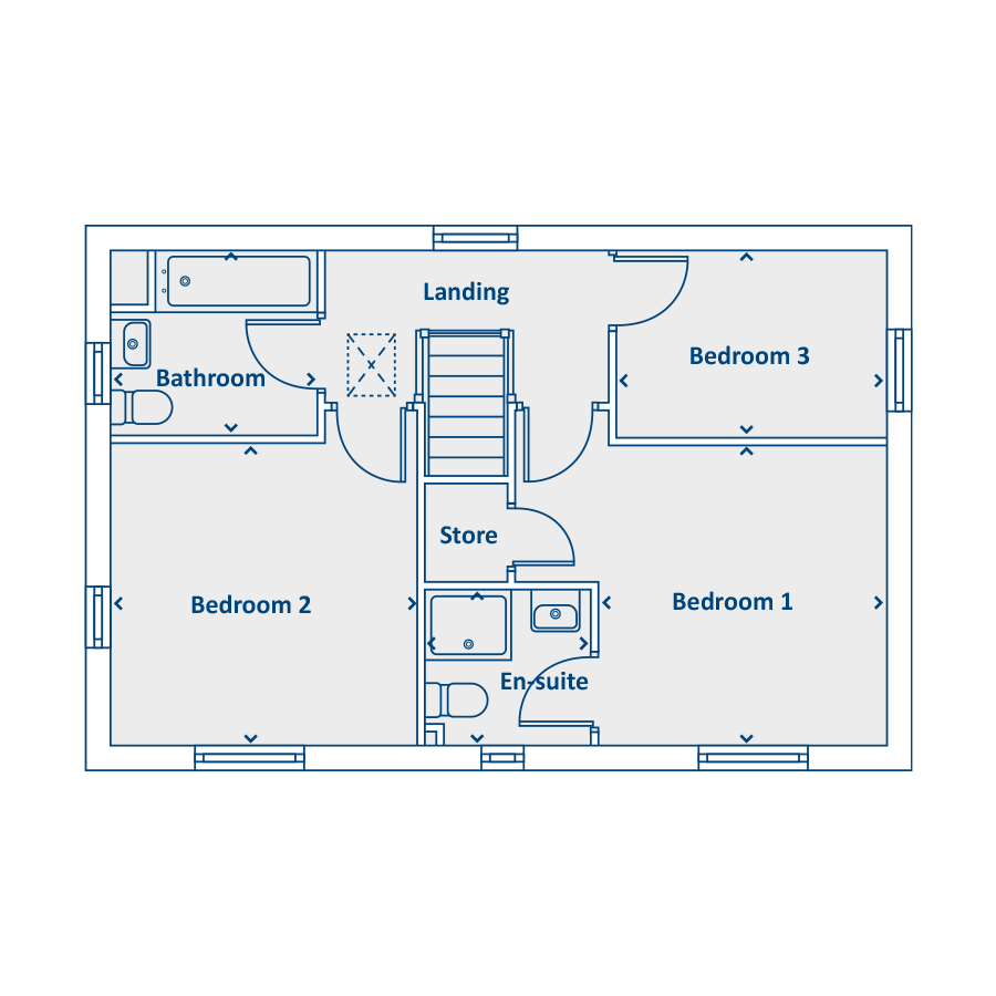 Plot 73, Welsh Road, Garden City, Deeside floorplan