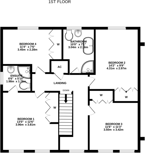 17, Manning Road, Taunton floorplan