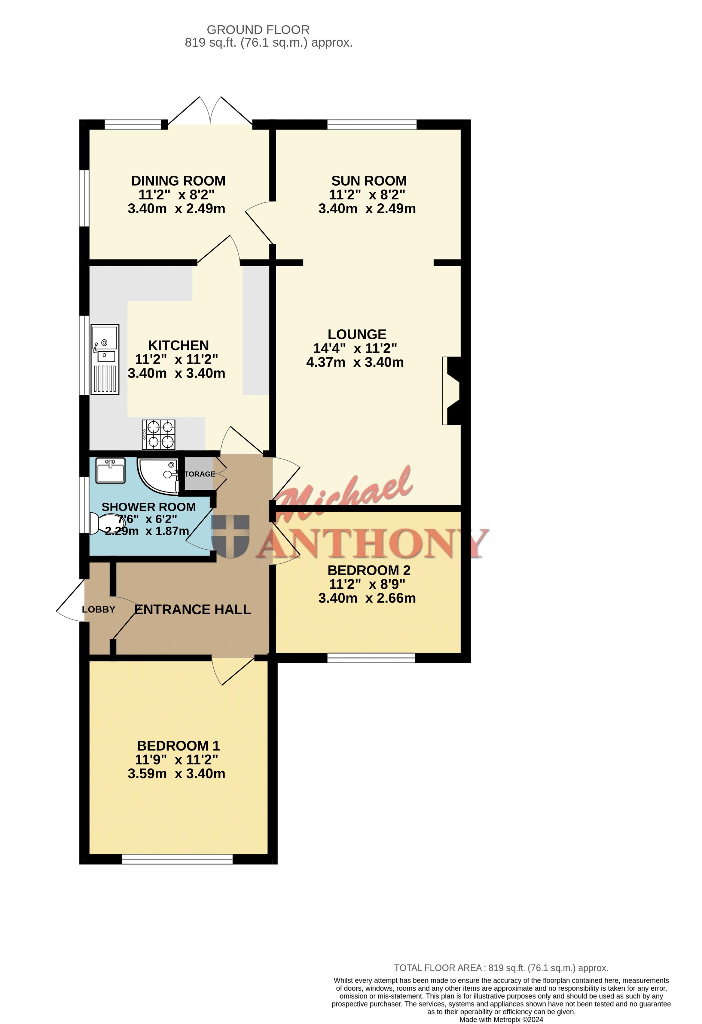 2 bed bungalow for sale in Shenley Road, Bletchley, Milton Keynes MK3