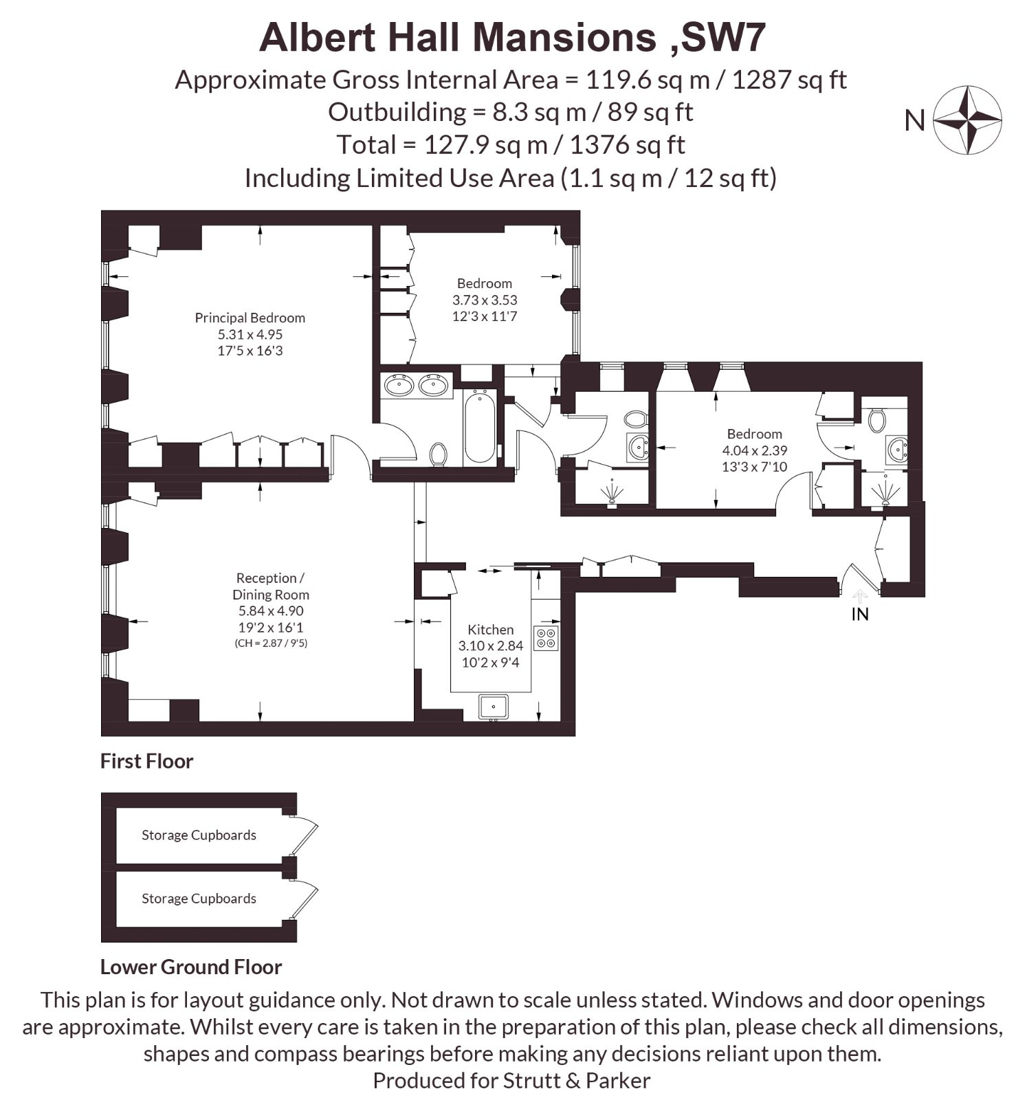 Albert Hall Mansions, Kensington floorplan