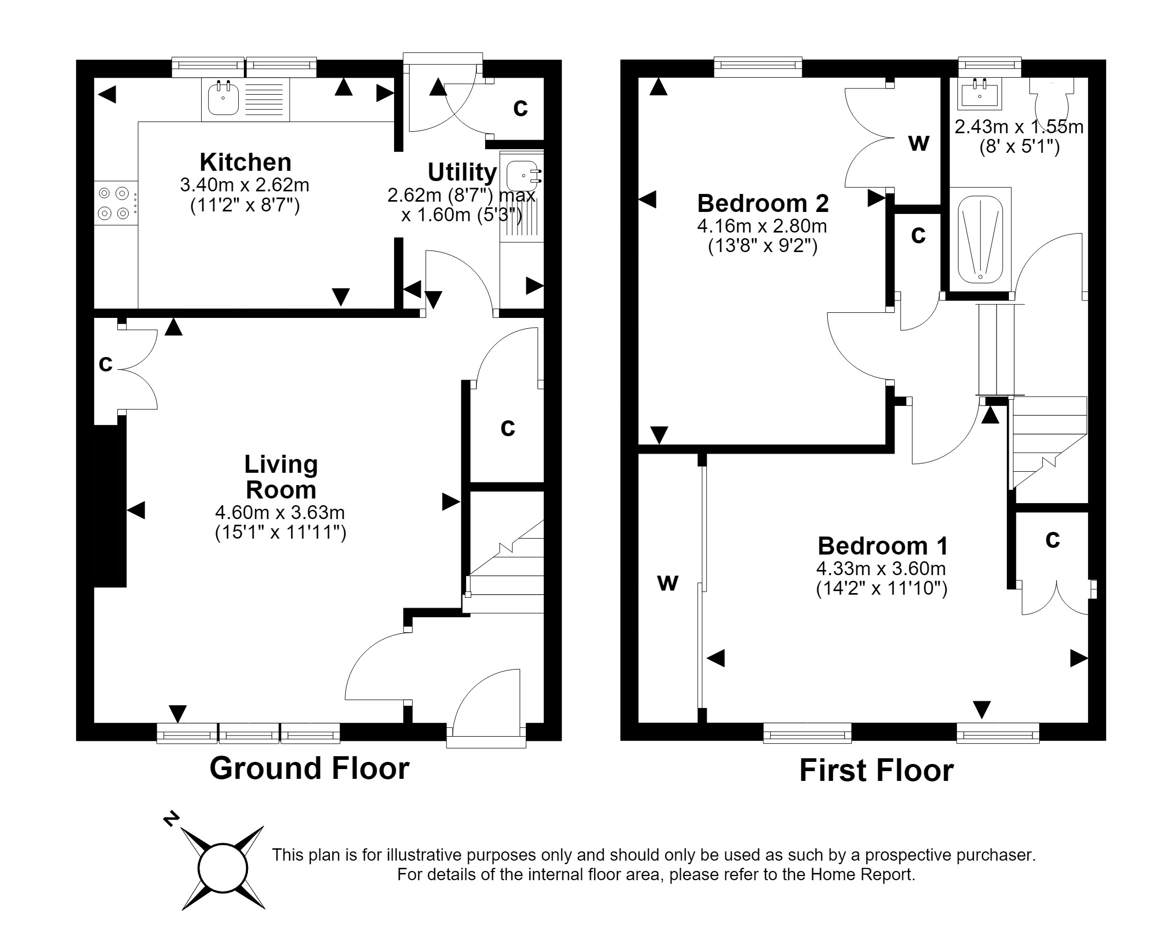 16, Johnston Terrace, Port Seton floorplan