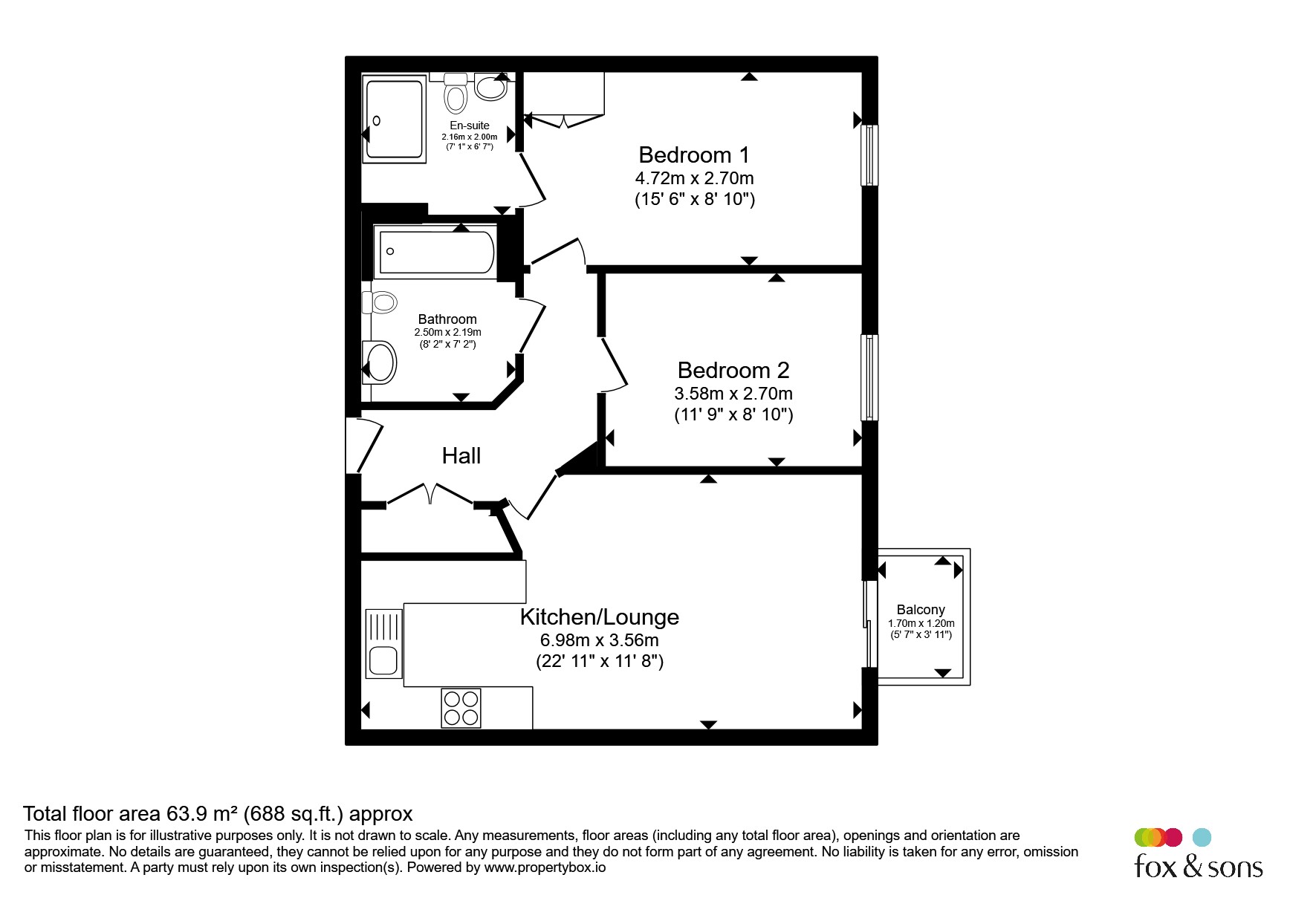 50, Vista, Fratton Way, Southsea floorplan