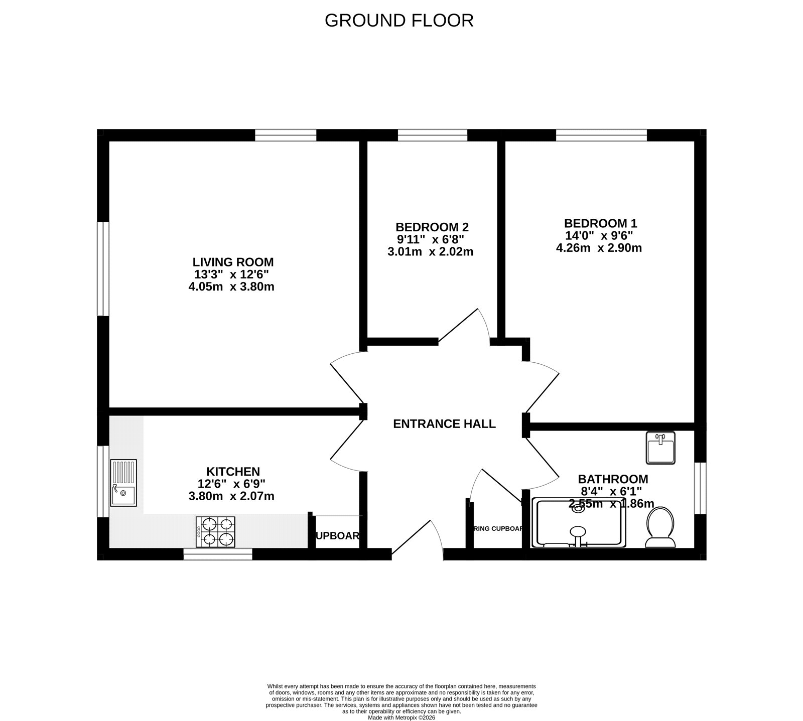 1 Stratford Court,, Avon Road, Surrey floorplan