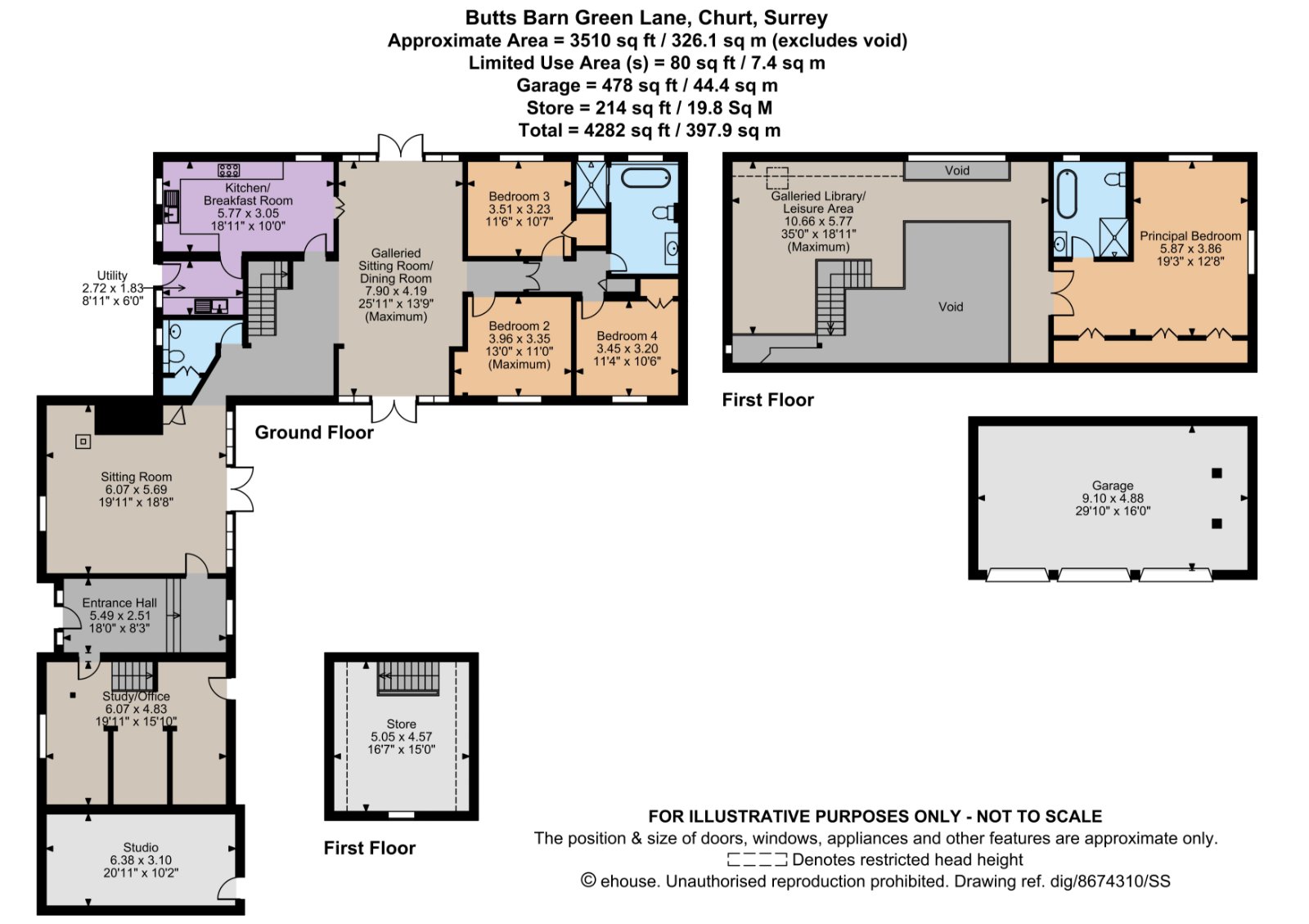 Butts Barn,, Green Lane, Farnham floorplan