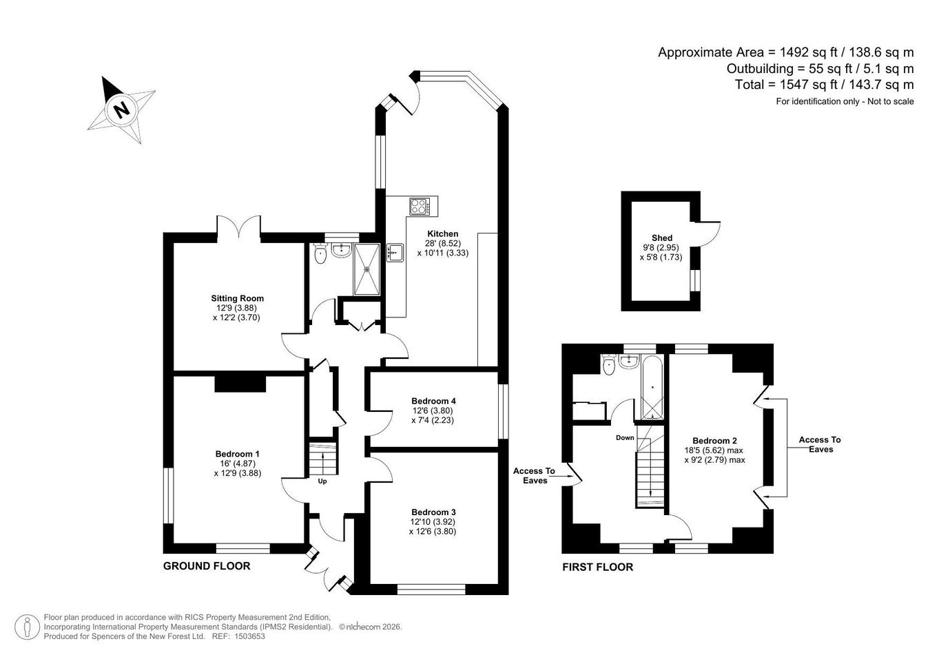 106, Barton Drive, New Milton floorplan