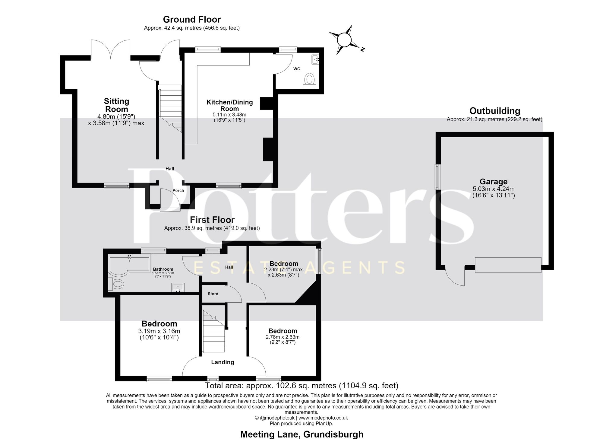 4 Meeting Lane, Woodbridge floorplan