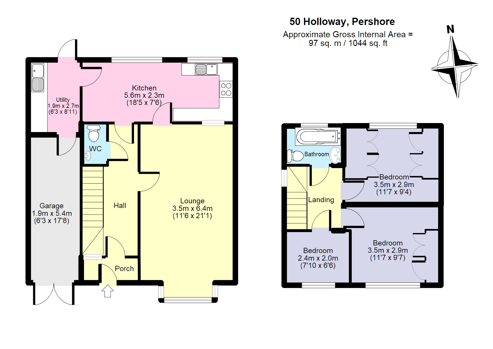 Holloway, Pershore WR10, 3 bedroom semidetached house for sale