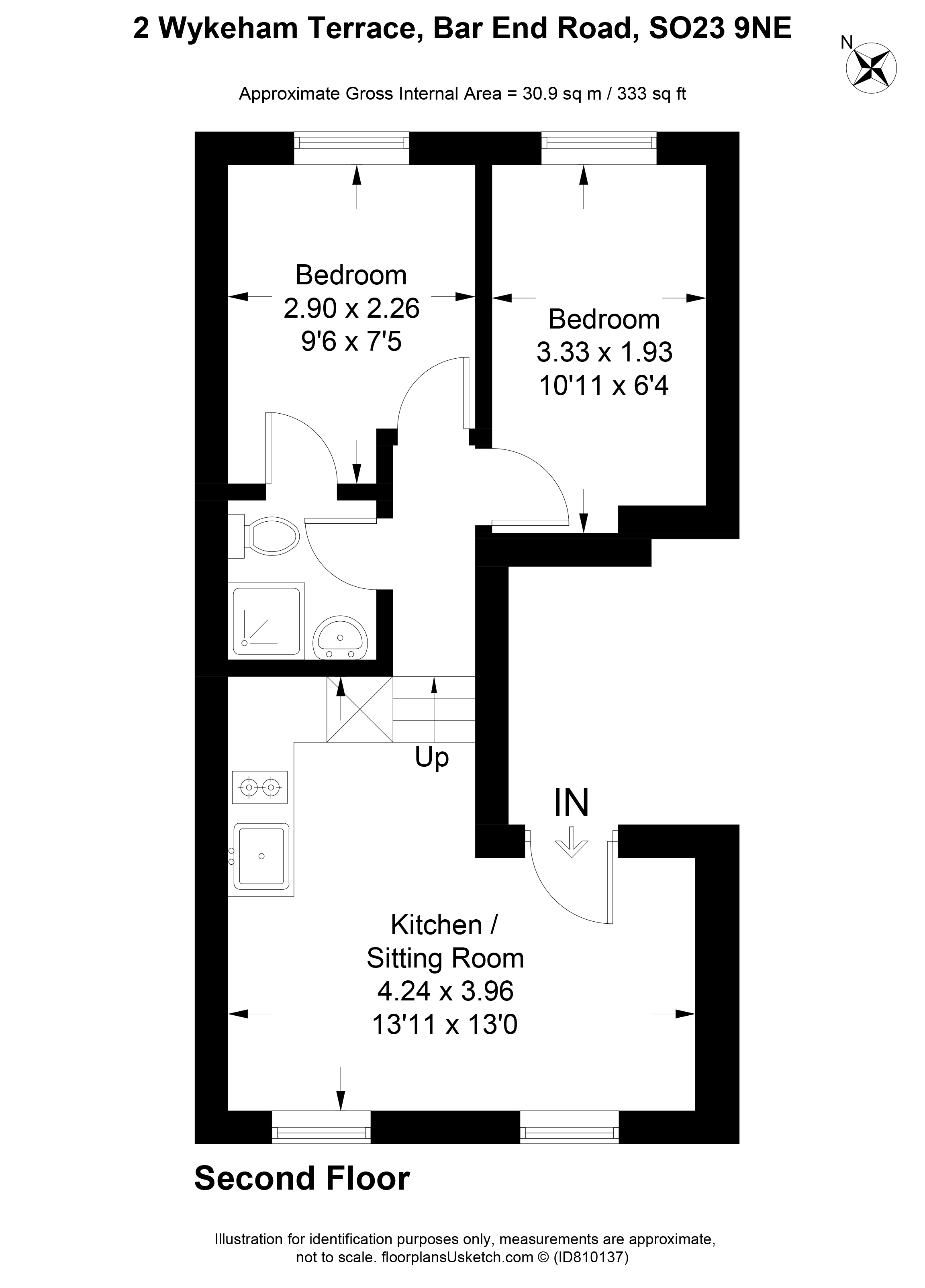 2, Wykeham Terrace*, Winchester floorplan