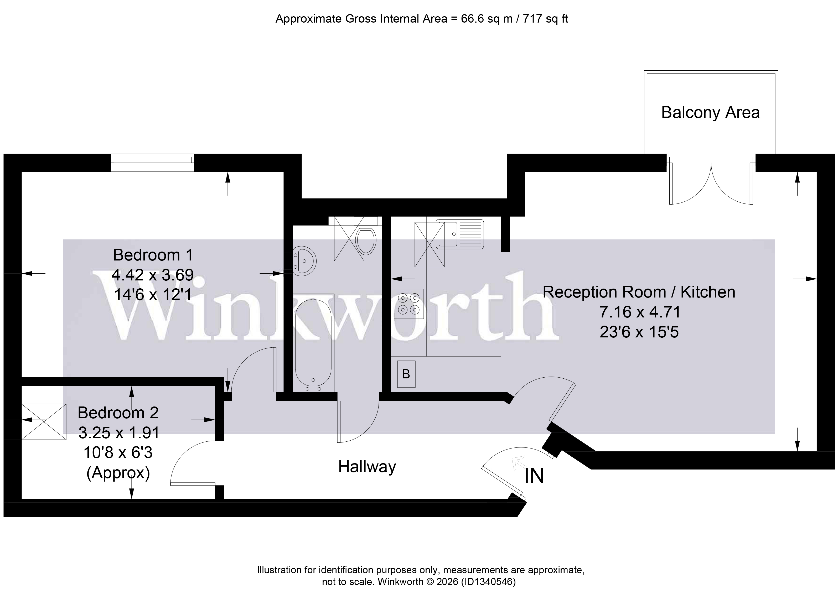 Croxdale Road, Hertfordshire floorplan
