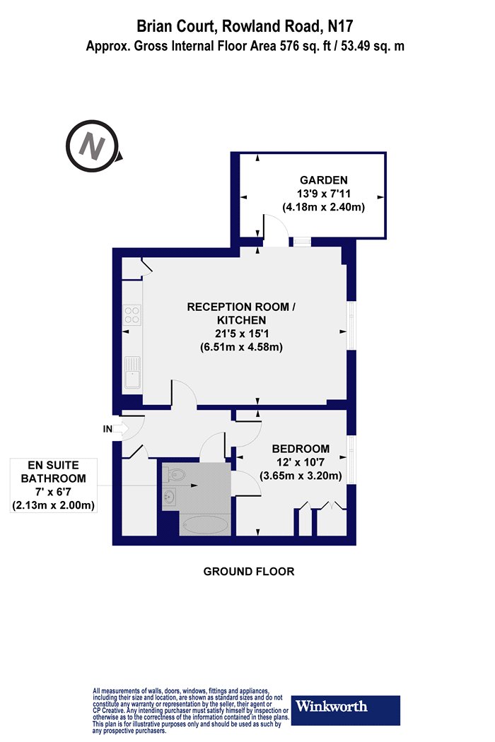 Flat 6, Brian Court, 2, Rowland Road, London floorplan