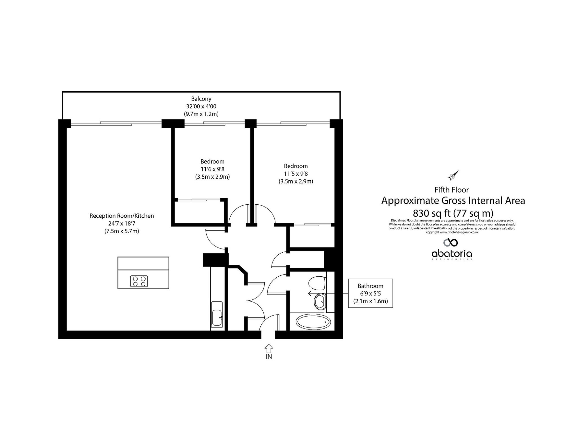 Flat 58, Candy Wharf, Bow floorplan