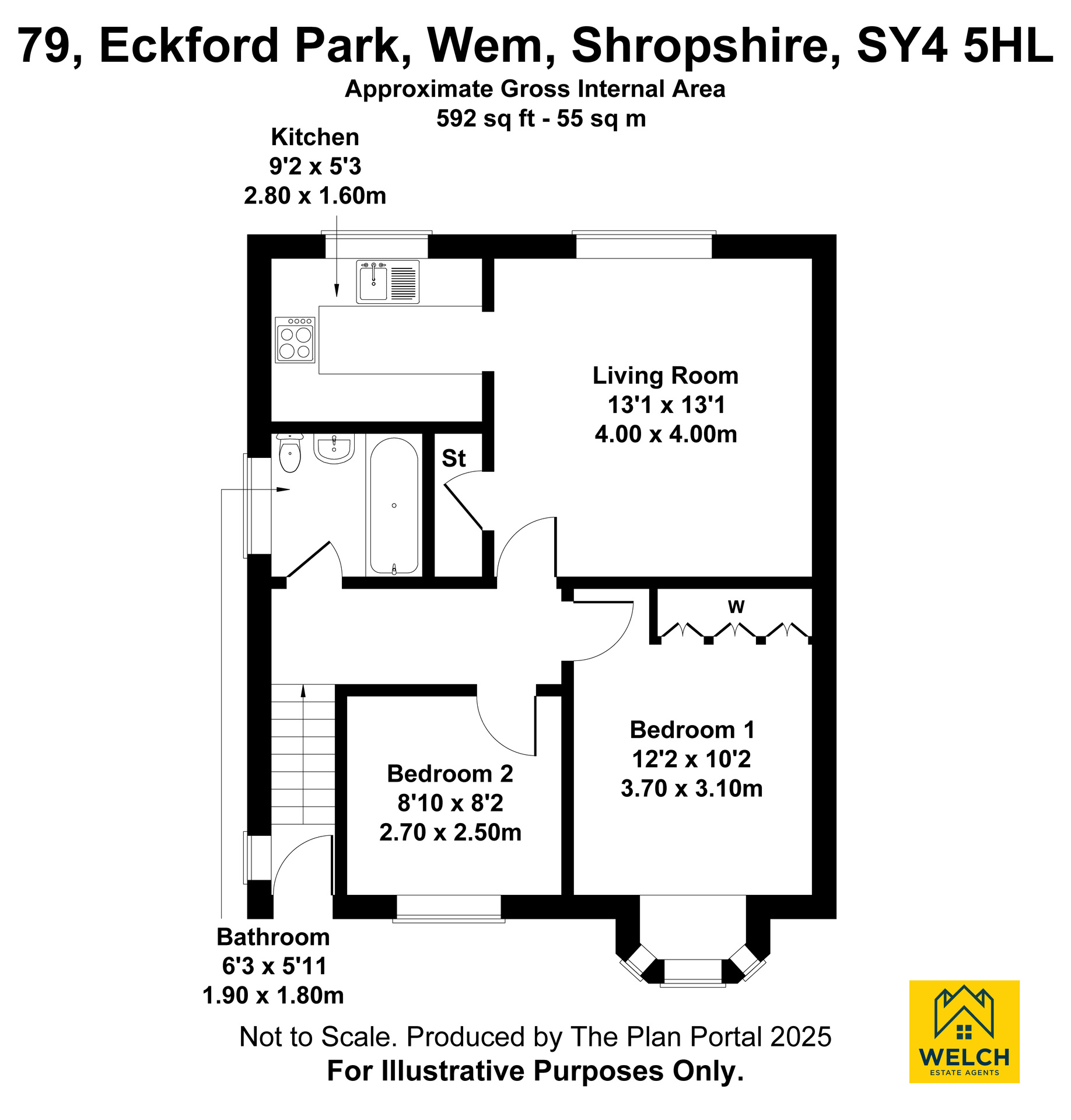 79 Eckford Park, Shrewsbury floorplan