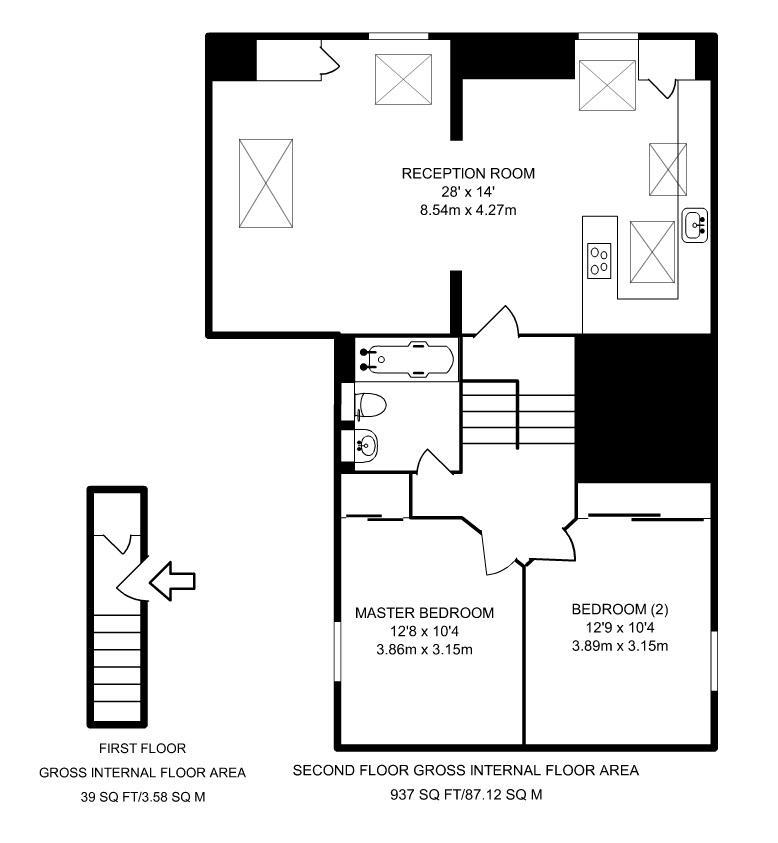 2 Bedrooms Flat to rent in Skardu Road, Cricklewood NW2