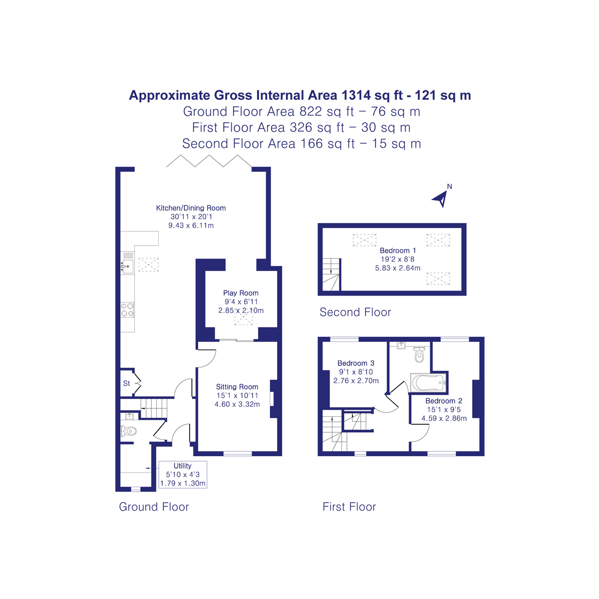 16, Bainton Road, Bucknell floorplan