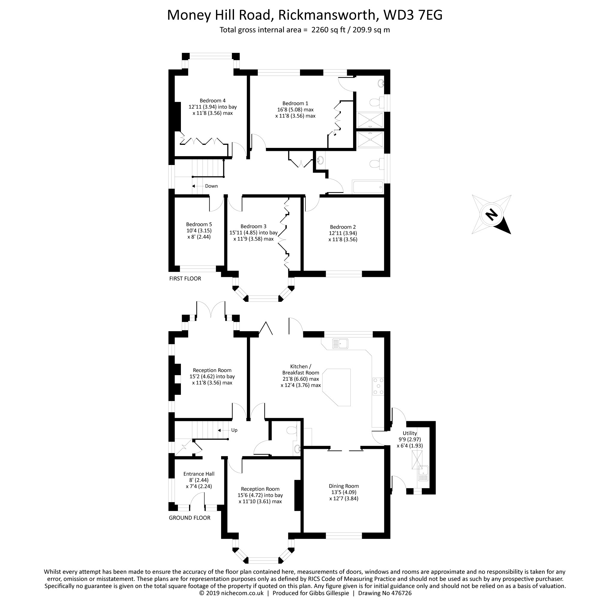 5 Bedrooms Detached house for sale in Money Hill Road, Rickmansworth, Hertfordshire WD3