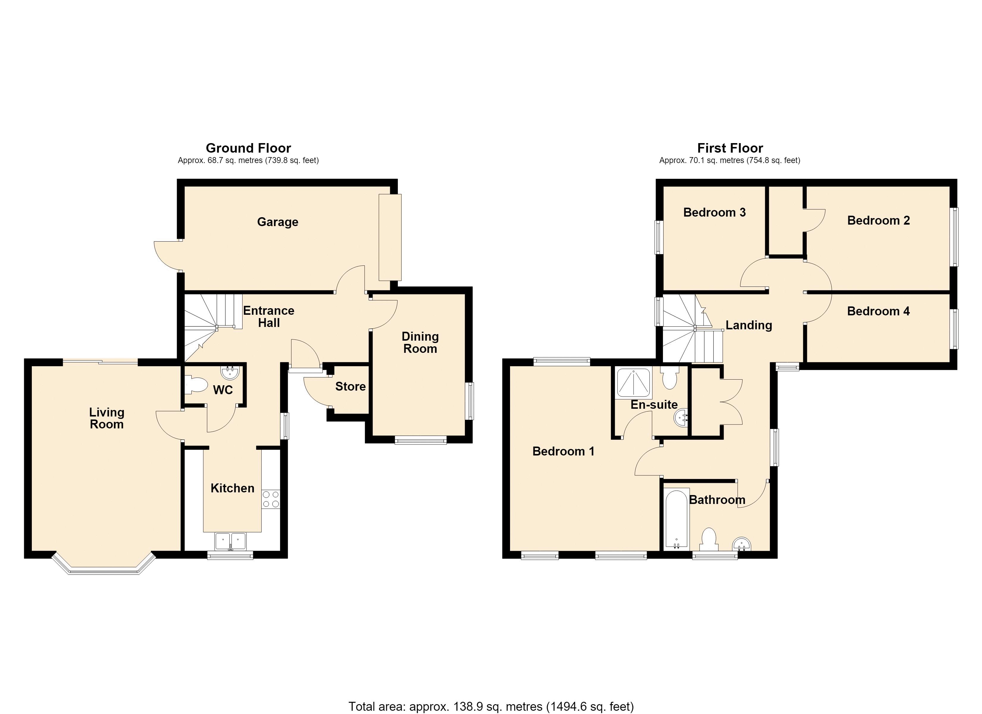 12, Mallard Court, Stamford floorplan