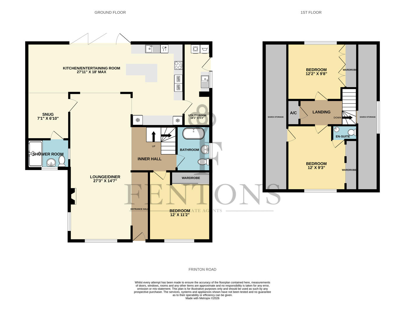 126, Frinton Road, Kirby Cross floorplan