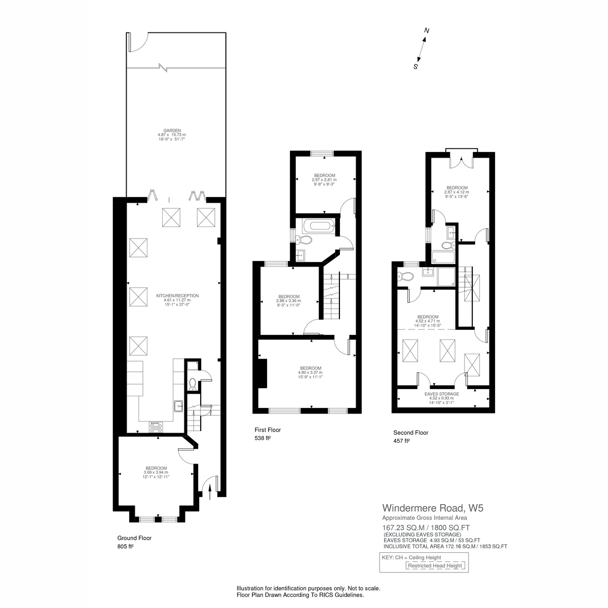 70, Windermere Road, London floorplan