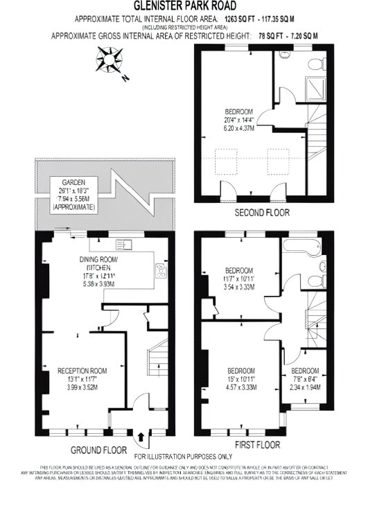 142, Glenister Park Road, London floorplan