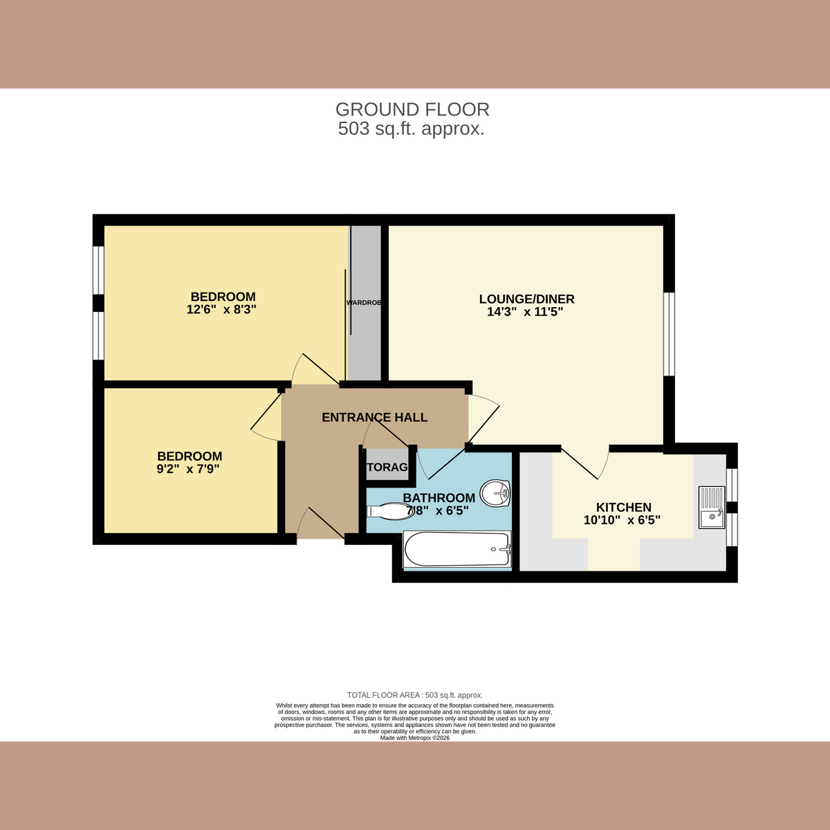 Flat Flat 48, 140, Cambridge Road, Southend-on-sea floorplan