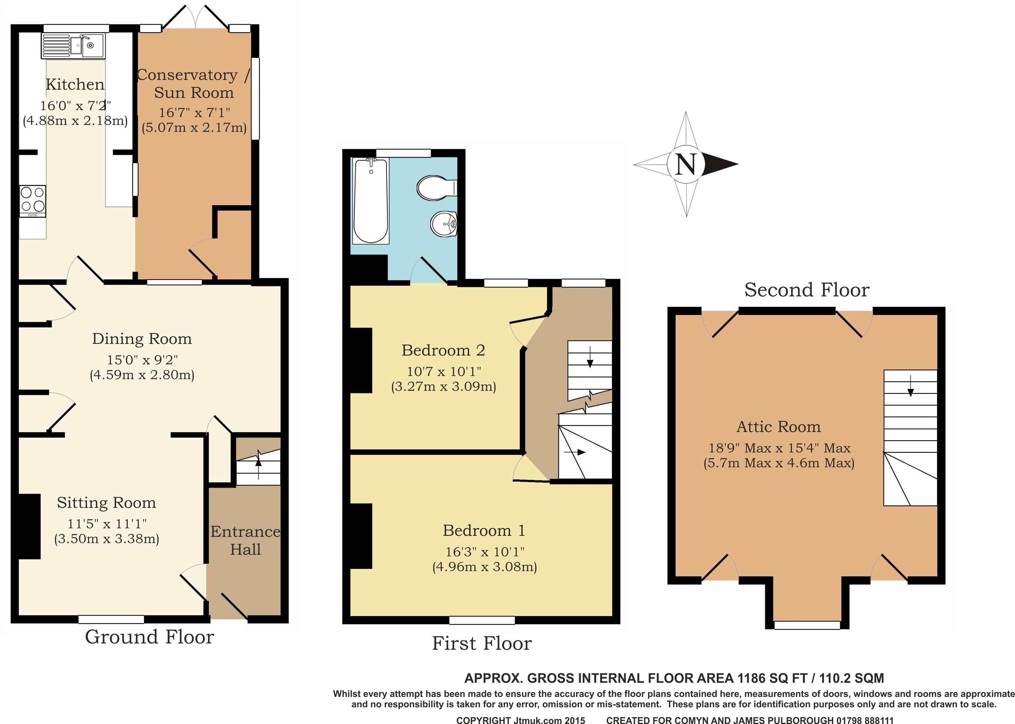2 Bedrooms Terraced house for sale in Broomers Hill Lane, Pulborough RH20