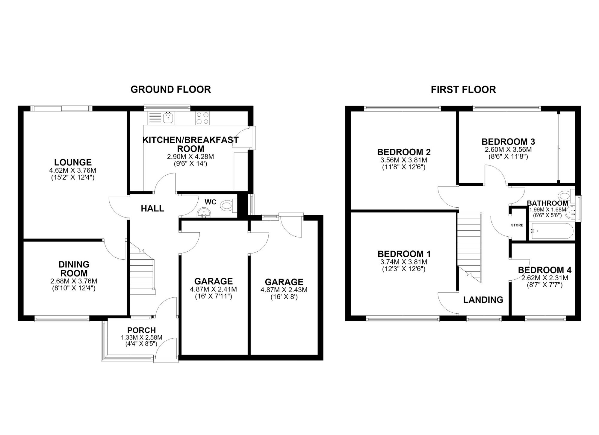67 Priory Oak, Bridgend floorplan
